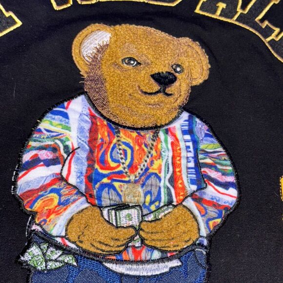 Hudson Outerwear It Was All A Dream Shirt Men's Size 2X Black Biggie Smalls Bear - Picture 3 of 5